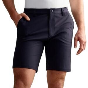 RHONE Commuter 9" Navy Blue Shorts Golf Stretch Athletic Flat Front Size 34